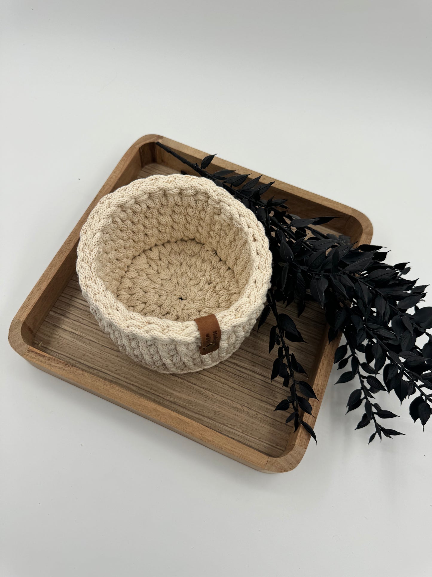 Korb in Strick-Optik Ø13,5cm - Sofort verfügbar