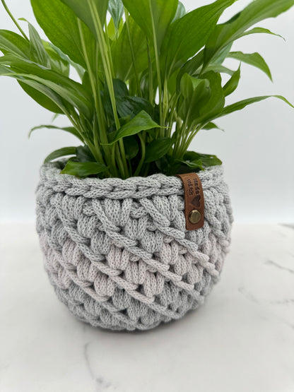 Blumenkorb mit Farbverlauf